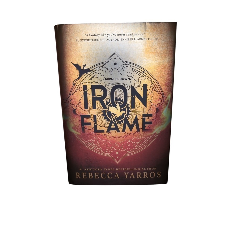 Iron Flame By Rebecca Yarros, First Edition First Print Black Sprayed Edges VGUC